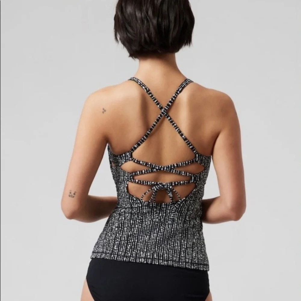 NWT! Athleta Rice Pearls Triangle Tankini Top D-DD - Size XS 🏝️
